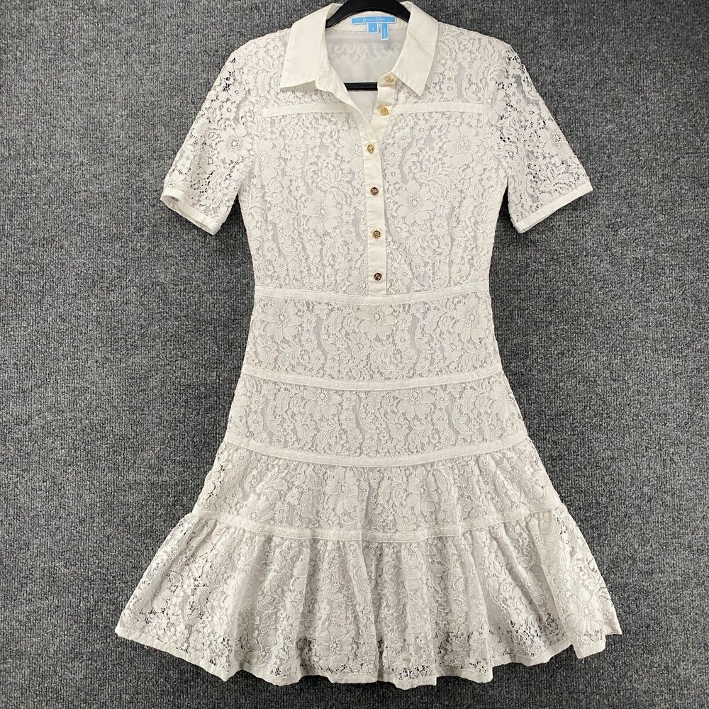 Draper James Dress Womens 4 Lace‎ Fit Flare Tiered Feminine Angelcore Coquette